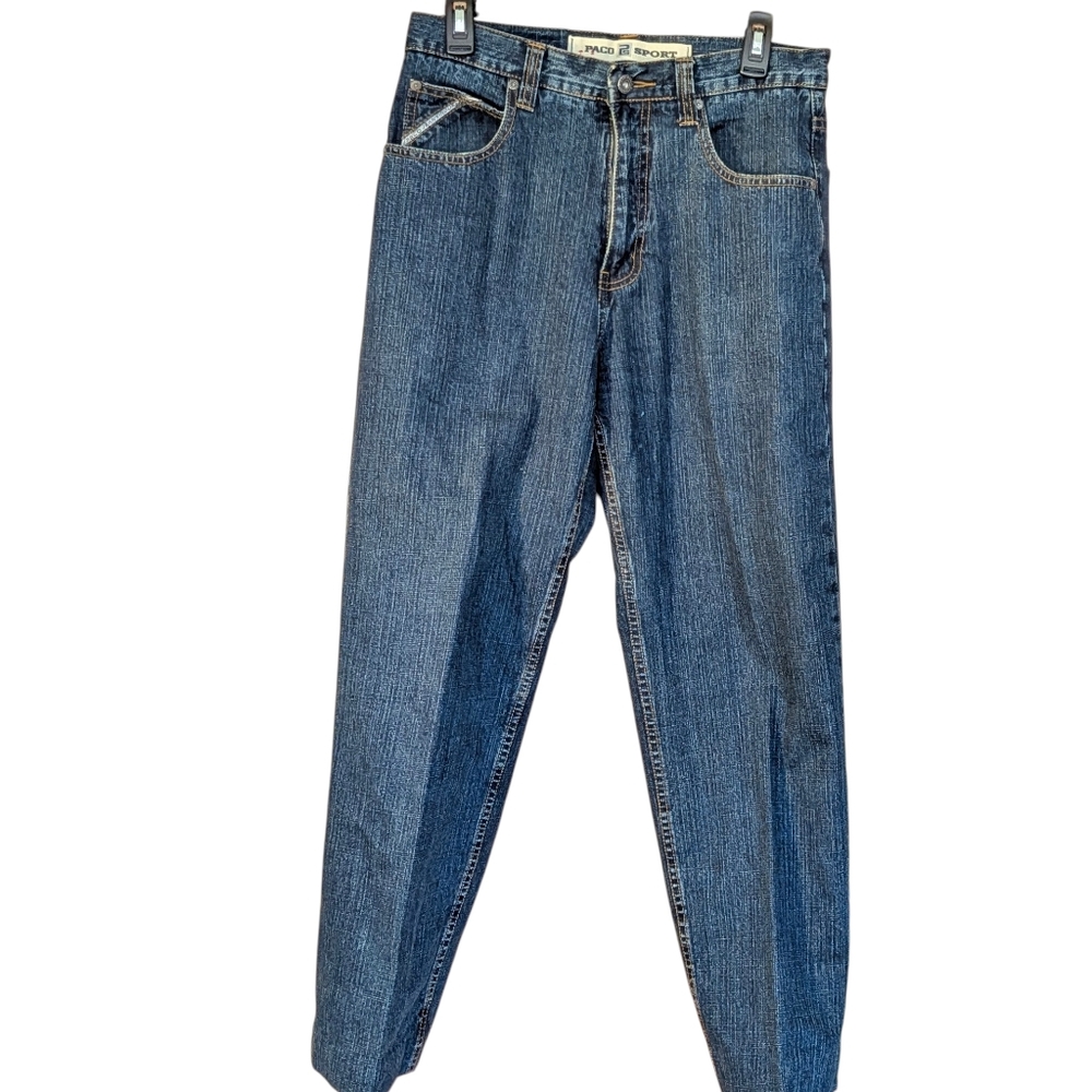 Paco Sport Jeans Men's Casual 30 Streetwear Grunge Blue